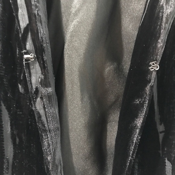 Alberto Makai Black Velvet Blazer M Women Zebra Animal print - Picture 4 of 11